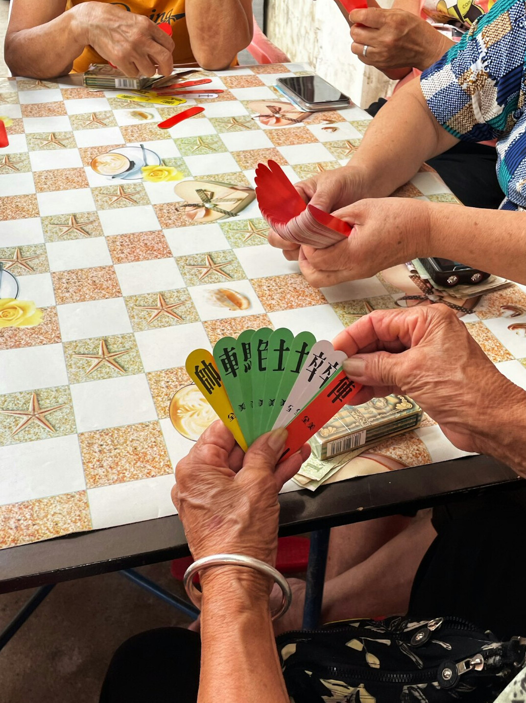 seniors crafting together